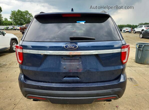 1FM5K7B81HGC58215 2017 FORD EXPLORER Blue Rear view