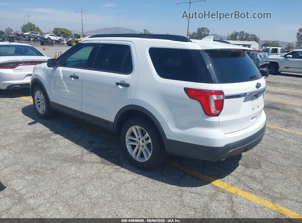 1FM5K7B81HGD58766 2017 FORD EXPLORER White Rear left