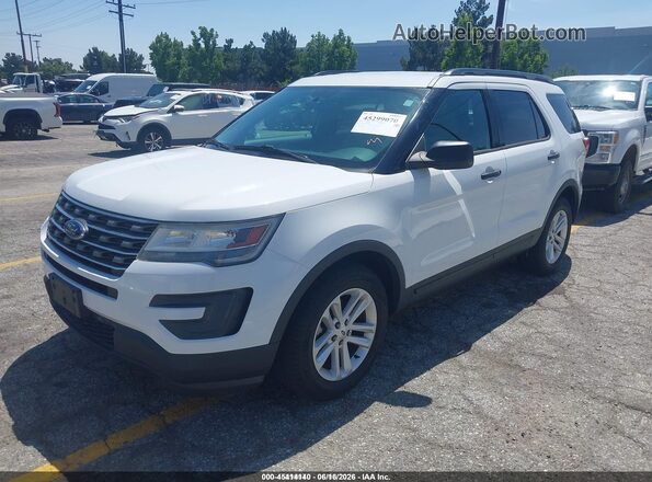 1FM5K7B81HGD58766 2017 FORD EXPLORER White Front left