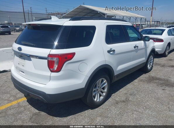 1FM5K7B81HGD58766 2017 FORD EXPLORER White Rear right