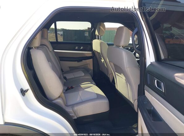 1FM5K7B81JGC45129 2018 FORD EXPLORER White Vista de la etiqueta del VIN