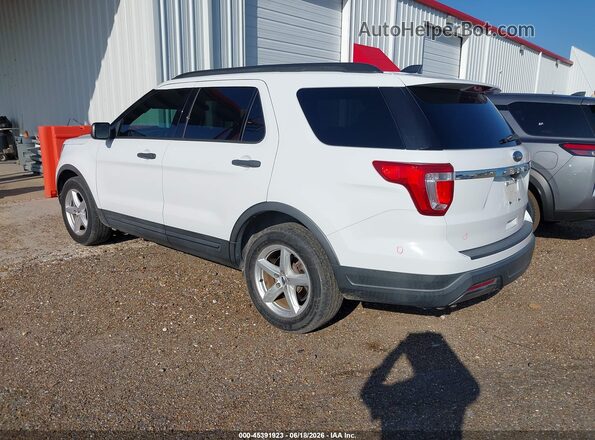 1FM5K7B81JGC45129 2018 FORD EXPLORER White Trasero izquierdo