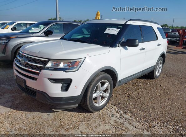 1FM5K7B81JGC45129 2018 FORD EXPLORER White Vista tres cuartos delantera izquierda