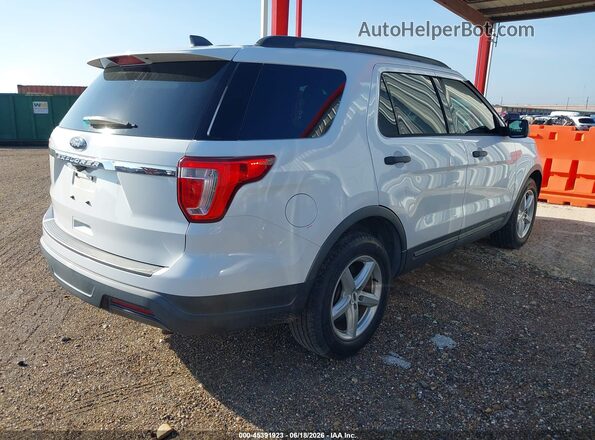 1FM5K7B81JGC45129 2018 FORD EXPLORER White Trasero derecho