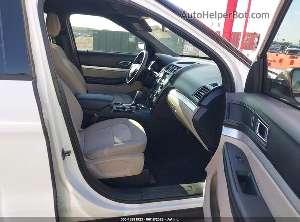 1FM5K7B81JGC45129 2018 FORD EXPLORER White Vista interior delantera