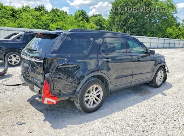 1FM5K7B82HGC58255 2017 FORD EXPLORER Black Rear right