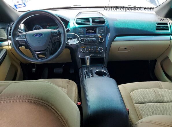 1FM5K7B82HGC58255 2017 FORD EXPLORER Black Dashboard view