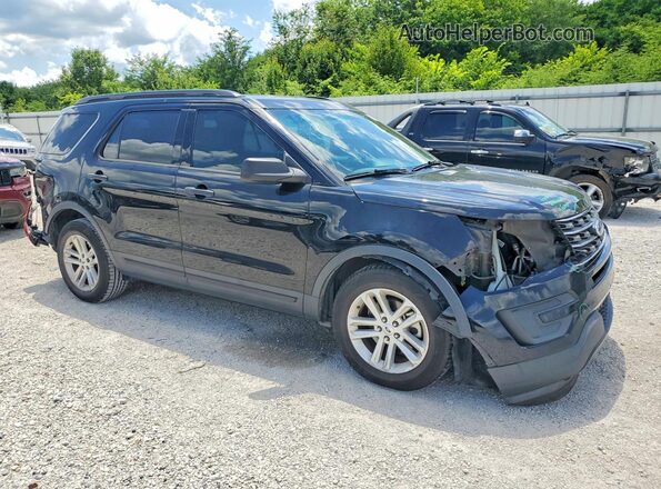 1FM5K7B82HGC58255 2017 FORD EXPLORER Black Front right