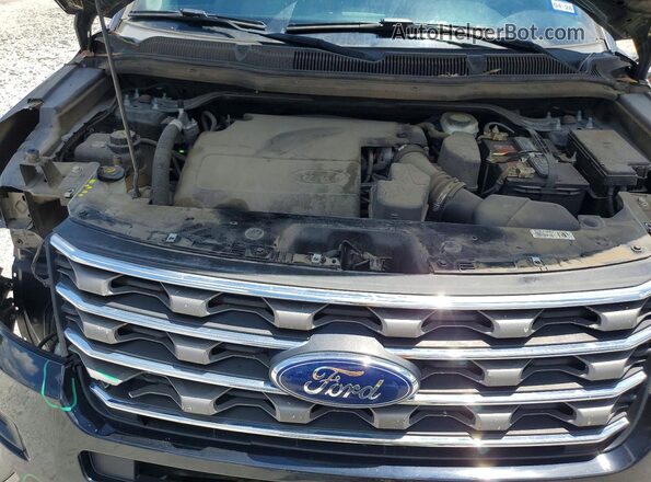 1FM5K7B82HGC58255 2017 FORD EXPLORER Black Engine compartment view