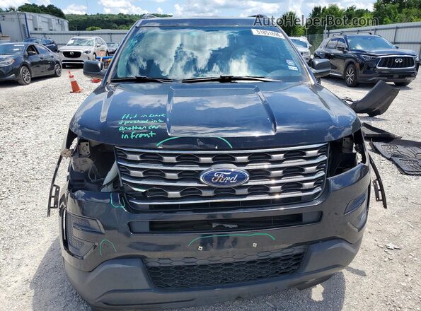1FM5K7B82HGC58255 2017 FORD EXPLORER Black Front view