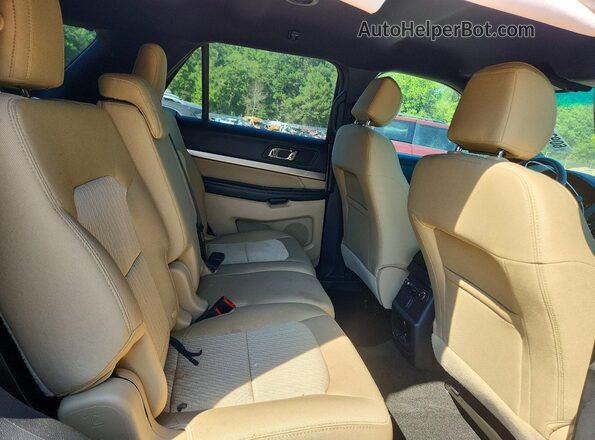 1FM5K7B83GGA94190 2016 FORD EXPLORER Blue Widok wnętrza z tyłu