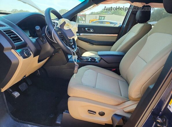 1FM5K7B83GGA94190 2016 FORD EXPLORER Blue Widok wnętrza z przodu