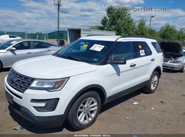 1FM5K7B83GGC31094 2016 FORD EXPLORER Белый Передняя левая четверть