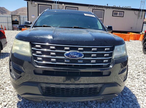 1FM5K7B83GGD29025 2016 FORD EXPLORER Black Front view