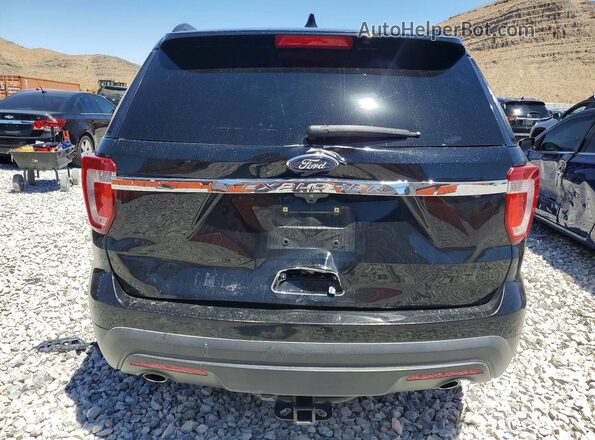 1FM5K7B83GGD29025 2016 FORD EXPLORER Black Rear view