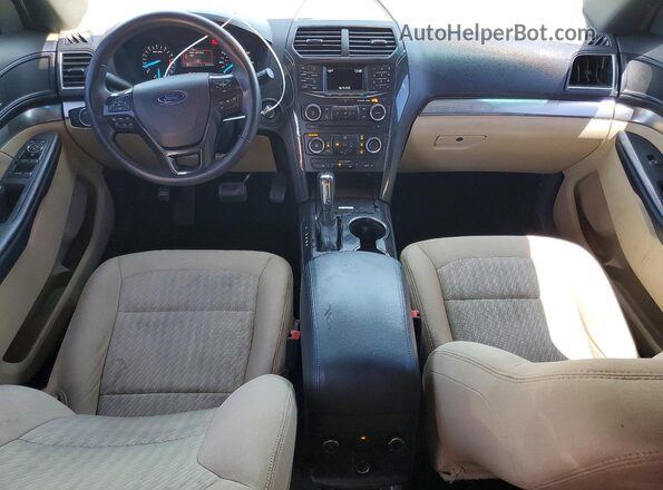 1FM5K7B83GGD29025 2016 FORD EXPLORER Black Dashboard view