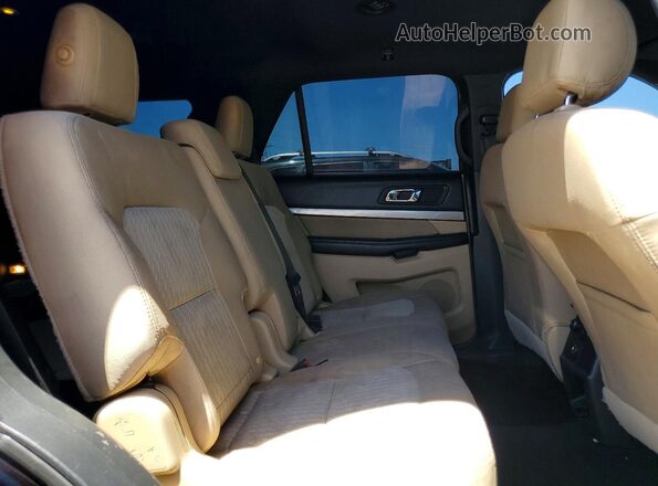 1FM5K7B83GGD29025 2016 FORD EXPLORER Black Rear seats view