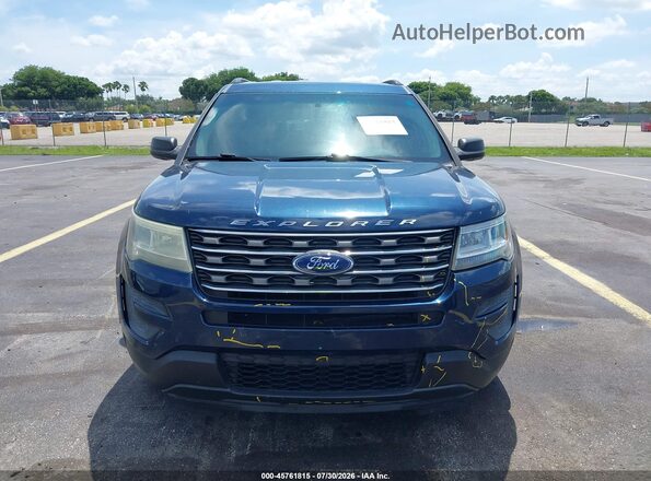 1FM5K7B84GGB01373 2016 FORD EXPLORER Синий Вид задней части салона