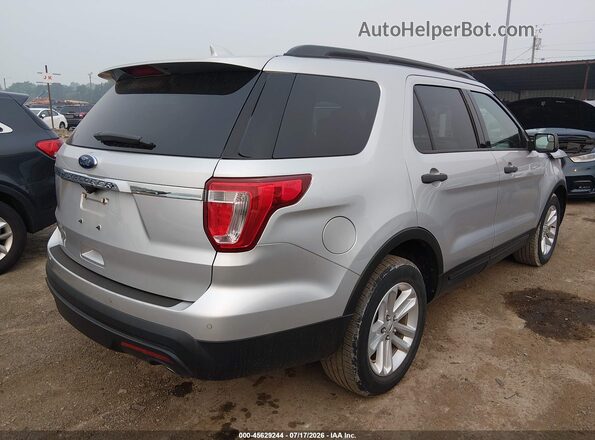 1FM5K7B84HGD08038 2017 FORD EXPLORER Silver Tył prawy