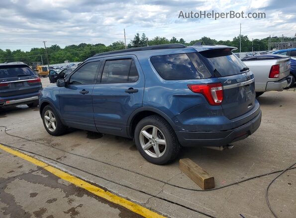 1FM5K7B84JGA90656 2018 FORD EXPLORER Blue Հետևի ձախ