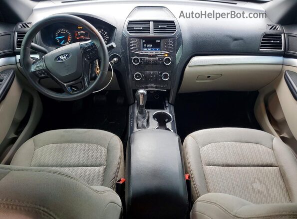 1FM5K7B84JGA90656 2018 FORD EXPLORER Blue Առջևի վահանակի տեսք
