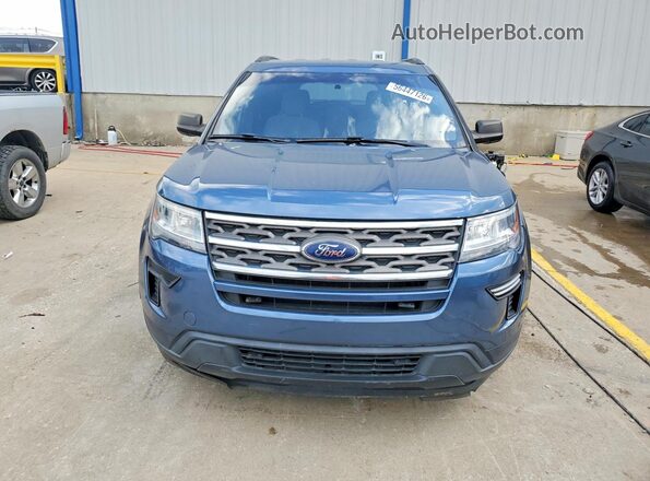 1FM5K7B84JGA90656 2018 FORD EXPLORER Blue Դիմացի տեսք