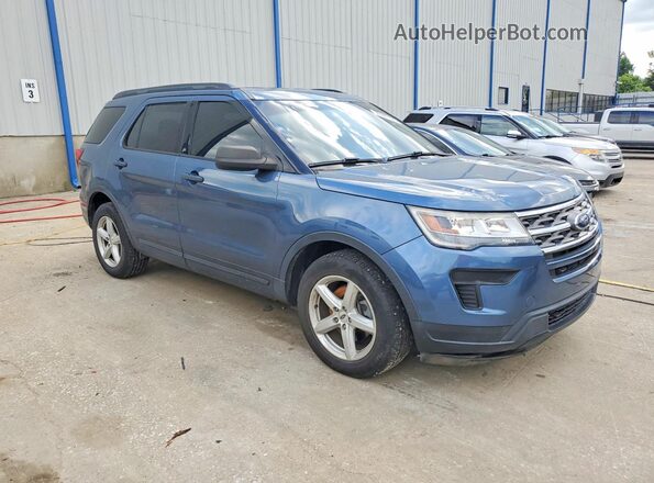 1FM5K7B84JGA90656 2018 FORD EXPLORER Blue Առջևի աջ
