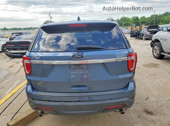 1FM5K7B84JGA90656 2018 FORD EXPLORER Blue Հետևի տեսք