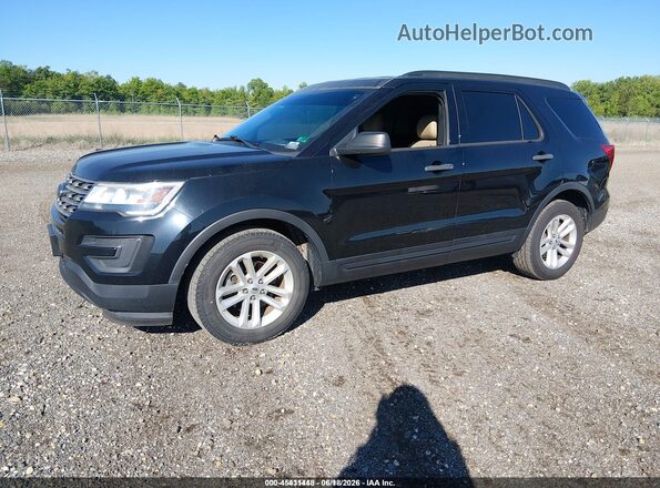 1FM5K7B85HGD25351 2017 FORD EXPLORER Black Առջևի ձախ երեք քառորդ տեսարան