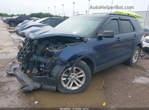 1FM5K7B86GGA95401 2016 FORD EXPLORER Blue Առջևի ձախ երեք քառորդ տեսարան