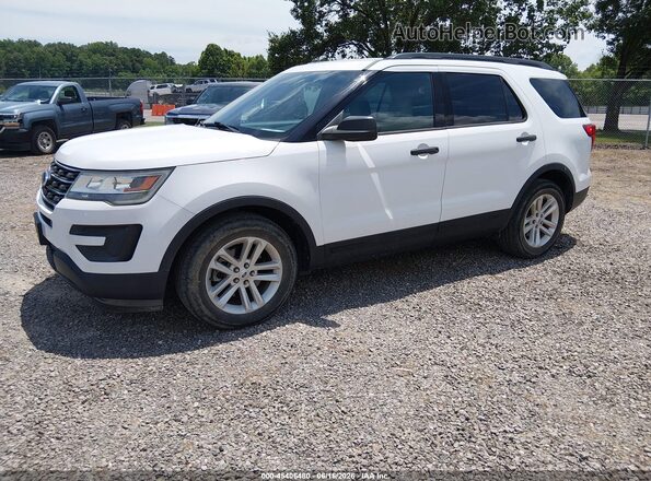 1FM5K7B87GGC37464 2016 FORD EXPLORER White Առջևի ձախ երեք քառորդ տեսարան