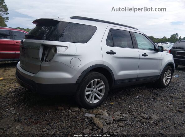 1FM5K7B87GGD14849 2016 FORD EXPLORER Серебряный Задняя правая четверть