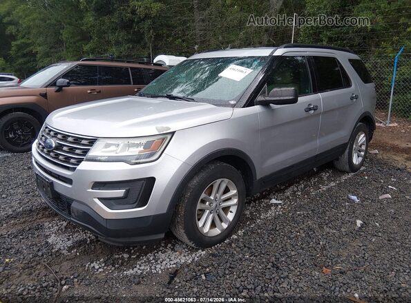 1FM5K7B87GGD14849 2016 FORD EXPLORER Серебряный Передняя левая четверть