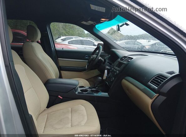 1FM5K7B87GGD14849 2016 FORD EXPLORER Серебряный Вид салона спереди