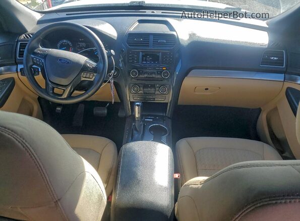 1FM5K7B87HGD42913 2017 FORD EXPLORER White Առջևի վահանակի տեսք