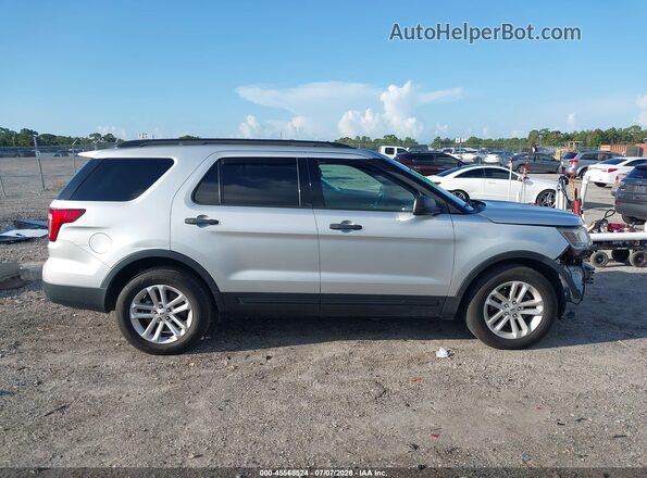 1FM5K7B87HGD79184 2017 FORD EXPLORER Silver უკანა სალონის ხედი