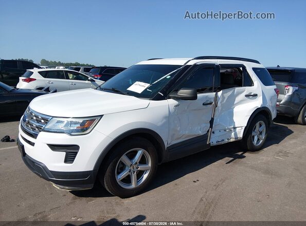 1FM5K7B87JGA95480 2018 FORD EXPLORER Белый Передняя левая четверть