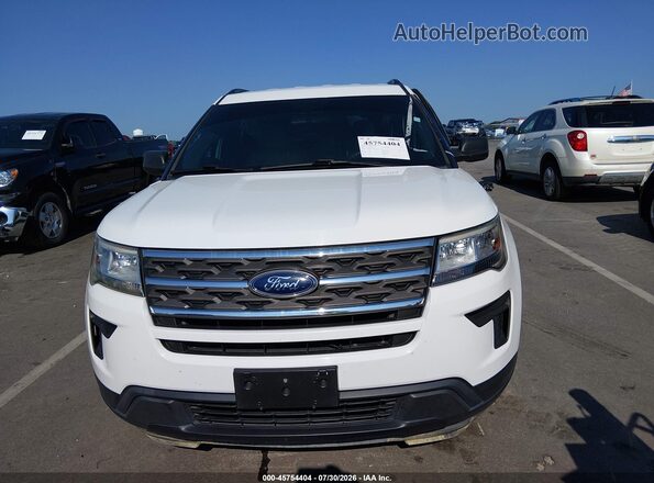1FM5K7B87JGA95480 2018 FORD EXPLORER Белый Вид щитка приборов