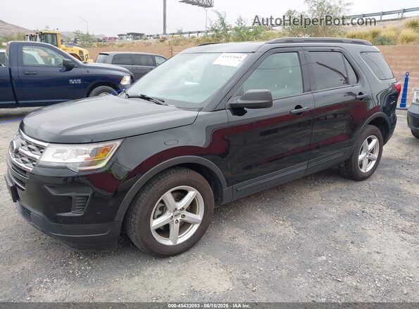 1FM5K7B87JGC45121 2018 FORD EXPLORER Черный Передняя левая четверть
