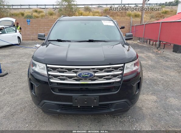1FM5K7B87JGC45121 2018 FORD EXPLORER Черный Вид щитка приборов