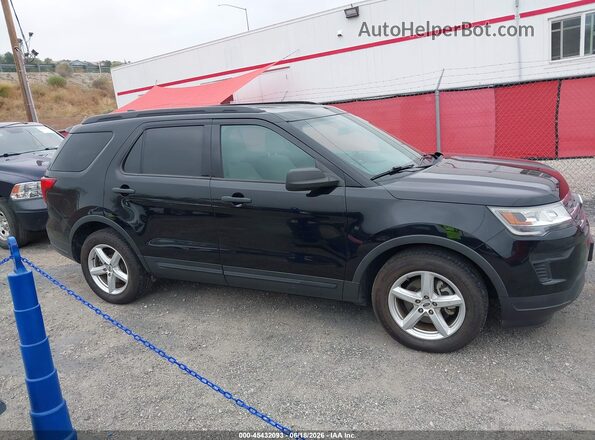 1FM5K7B87JGC45121 2018 FORD EXPLORER Черный Вид задней части салона