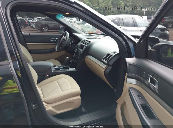 1FM5K7B88GGC81361 2016 FORD EXPLORER Черный Вид салона спереди
