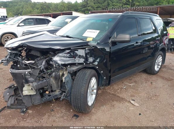 1FM5K7B88GGC81361 2016 FORD EXPLORER Черный Передняя левая четверть