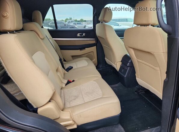 1FM5K7B89HGC52422 2017 FORD EXPLORER Black Rear seats view