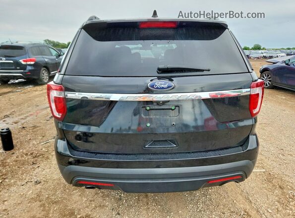 1FM5K7B89HGC52422 2017 FORD EXPLORER Black Rear view