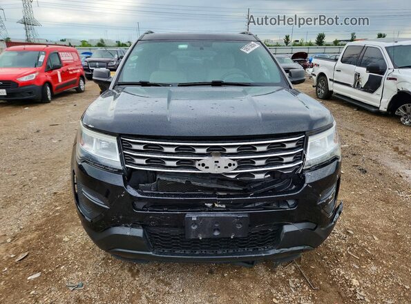 1FM5K7B89HGC52422 2017 FORD EXPLORER Black Front view