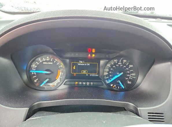 1FM5K7B89HGC52422 2017 FORD EXPLORER Black Instrument cluster view
