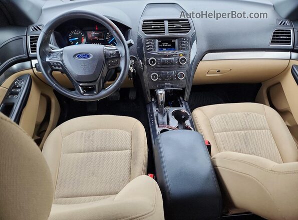 1FM5K7B89HGC52422 2017 FORD EXPLORER Black Dashboard view