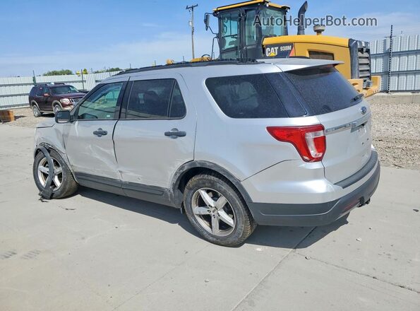 1FM5K7B89JGC06532 2018 FORD EXPLORER Silver Tył lewy