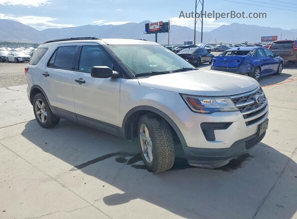 1FM5K7B89JGC06532 2018 FORD EXPLORER Silver Przód prawy